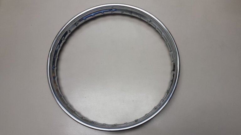 Moped rim / 16 Inch (1.5X16 / 38X406) / 36GTS / Italcerchio / UNI / Chromed /