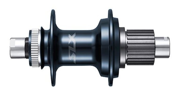 Rear hub / 148 MM / Thru axle Ø 12 MM / Disc (Centerlock) / 32GTS / Shimano / FH-M7110-B SLX / Micro Spline / Blue / MTB - Tour