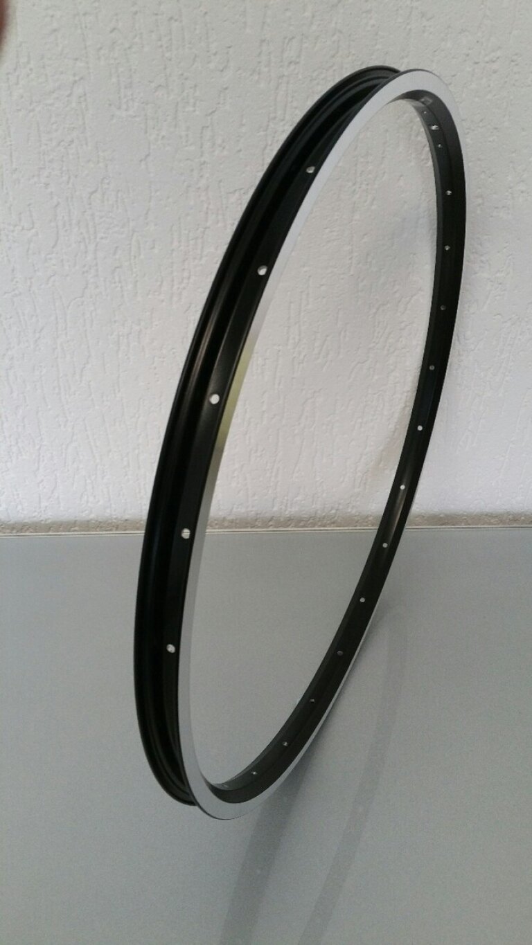 Felge / 507X19C / 24GTS / Einwandig / No eyelets / Rigida - Ryde / Cyber / Schwarz / Bremsfläche