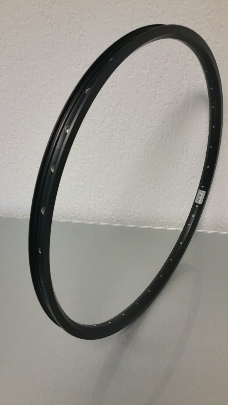 rim / 507X25C / 36GTS / Dubbelwandig / Ongebust / Rigida - Ryde / Andra 40 / Zwart