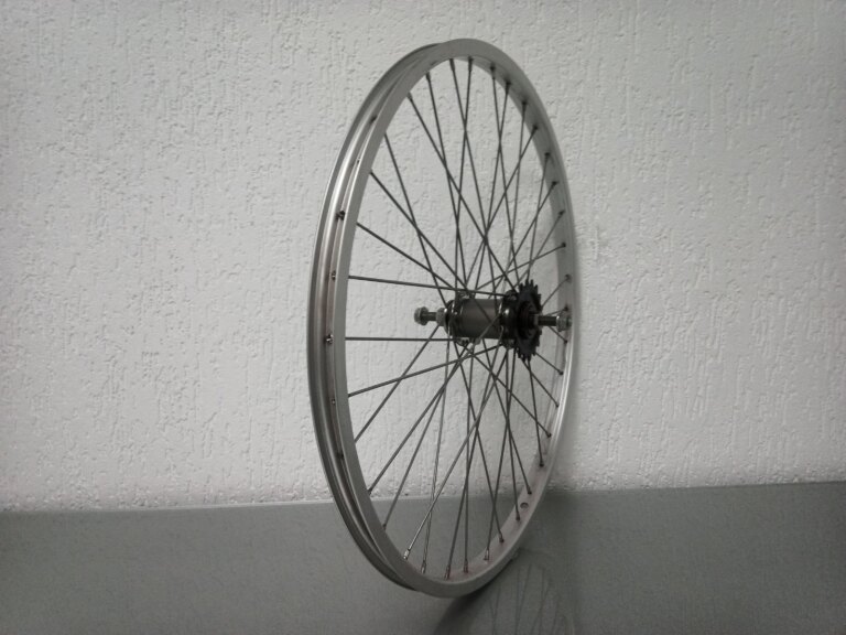 Achterwiel / 489X19C / Rigida - Ryde / RM-19 / Zilver / Shimano / CB-E110 / 1S / 116 MM / Terugtraprem / Kids