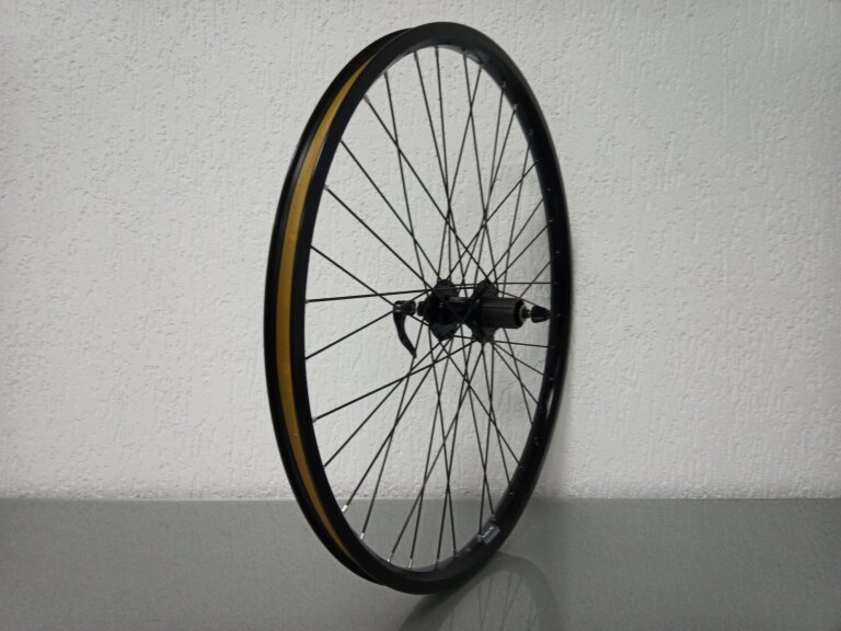 Rear wheel / 584X25C / Rigida - Ryde / Andra 40 / Black / BQ / BQ-RH30007 / HG Body 35 MM / 135 MM / Disc (Centerlock) / E-Bike