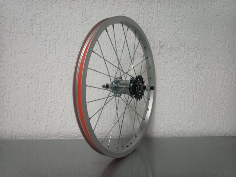 Roue arrière / 355X20C / Import / UNI / Argent / KT / Hi Stop / 1S / 110 MM / Frein à rétropédalage / Enfants