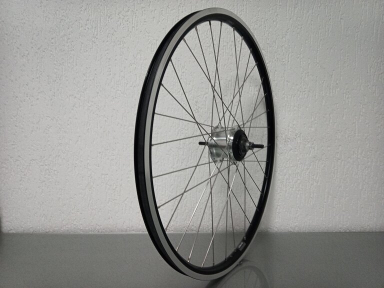 Rear wheel / 622X19C / Rigida - Ryde / Andra 10 / Black / Shimano / Nexus Inter 7 SG-C3001-7R / 7S / 127 MM / Rollerbrake or Rim brake / E-Bike