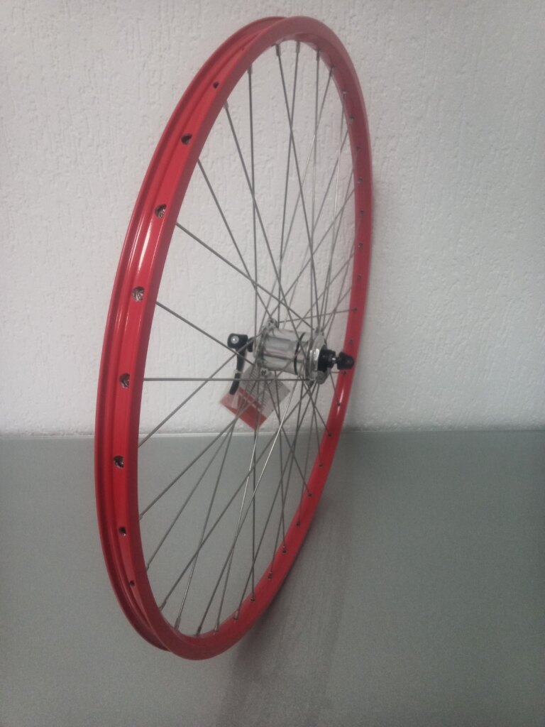 Front wheel / 622X19C / Rigida - Ryde / ZAC Pro / Red / Shimano / DH-1N70 6V-1.5W Dynamo /  / 100 MM / Rim brake / City