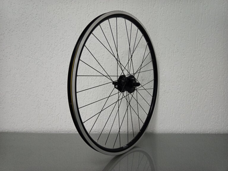 Vorderrad / 622X19C / Rigida - Ryde / Andra 10 / Schwarz / Shimano / DH-3D37-QR 6V-3W Dynamo /  / 100 MM / Disc (Centerlock) / Tour