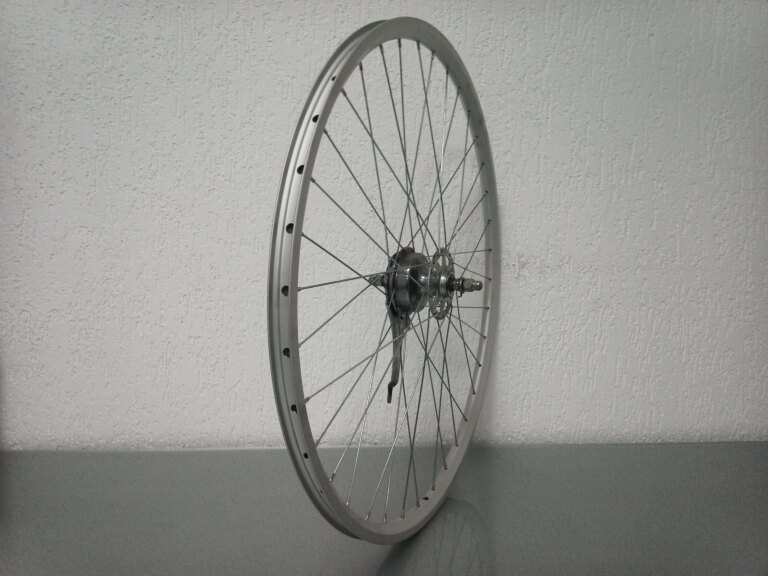 USED ​​Front wheel / 622X19C / Rigida - Ryde / Star XS19 / Silver / Sachs / Others /  / 100 MM / Drum Brake 70 MM / City