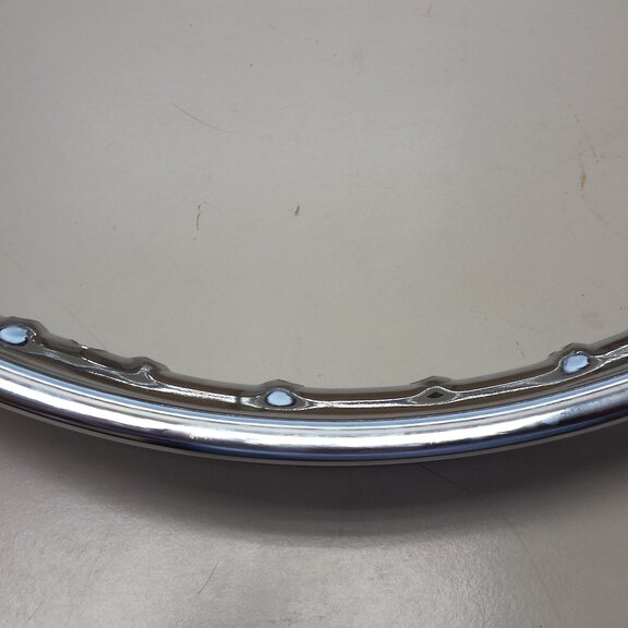 Moped rim / 17 Inch (1.5X17 / 38X433) / 36GTS / Italcerchio / UNI / Chromed / 