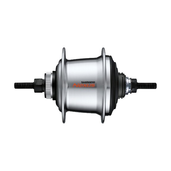 Achternaaf / 135 MM / Vaste as 187 MM / Disc (Centerlock) / 36GTS / Shimano / Nexus Inter 7 SG-C3001-7D / 7S / Zilver / City 