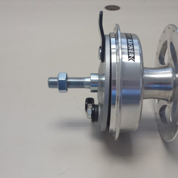 Rear hub Single side Drum 90mm /130mm axle / RIGHT / alu. (7 parts) 