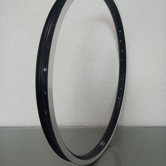 Rim / 507X25C / 36GTS / Double-walled / No eyelets / Rigida - Ryde / Andra 40 / Black / Brake surface 