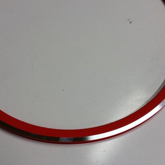 Rim / 622X13C / 28GTS / Double-walled / No eyelets / Rigida - Ryde / DP18 / Red / Brake surface 