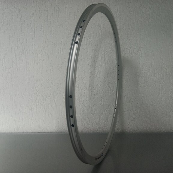 Rim / 622X19C / 32GTS / Double-walled / No eyelets / Rigida - Ryde / Batavus 8*4 / Silver / Brake surface 