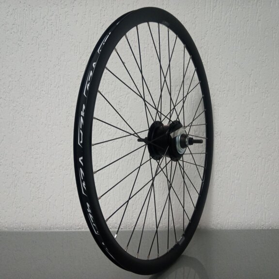 Hinterrad / 622X19C / Rigida - Ryde / Dutch 19 / Schwarz / Shimano / Nexus Inter 8 SG-C6001-8D / 8S / 135 MM / Disc (Centerlock) / Tour 