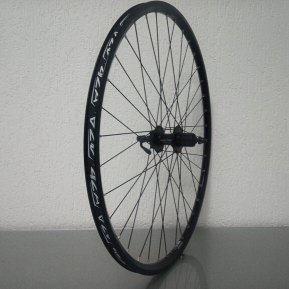 Rear wheel / 622X19C / Rigida - Ryde / ZAC 2000 / Black / Shimano / FH-M475 Alivio / HG Body 35 MM  / 135 MM / Disc (6 bolts) / Tour 