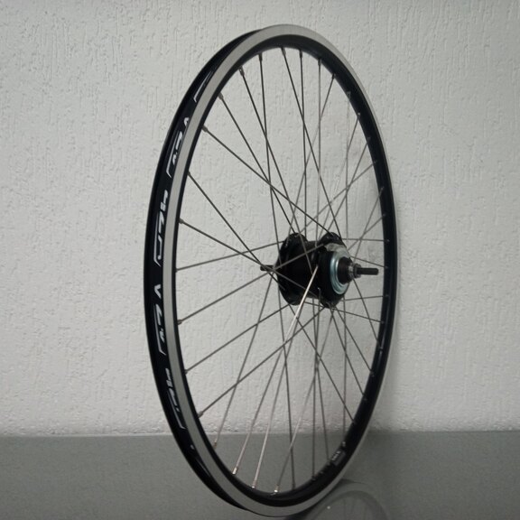 Achterwiel / 622X19C / Rigida - Ryde / Andra 10 / Zwart / Shimano / Nexus Inter 8 SG-C6001-8R / 8S / 131 MM / Rollerbrake of Velgrem / City 