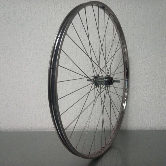 Roue arrière / 635X22C / Van Schothorst / Acier inoxydable ST32 / Argent / Shimano / CB-E110 / / 116 MM / Frein à rétropédalage / City 