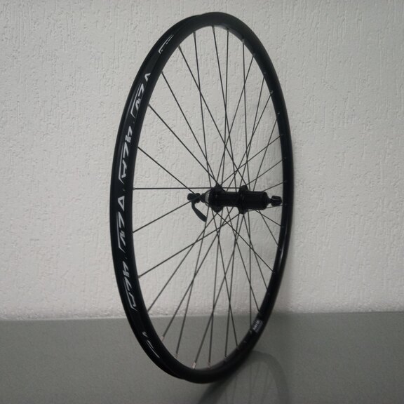 Rear wheel / 622X21C / Rigida - Ryde / Andra 321 / Black / Shimano / FH-TX505 Tourney / HG Body 35 MM  / 135 MM / Disc (Centerlock) / MTB - Tour 