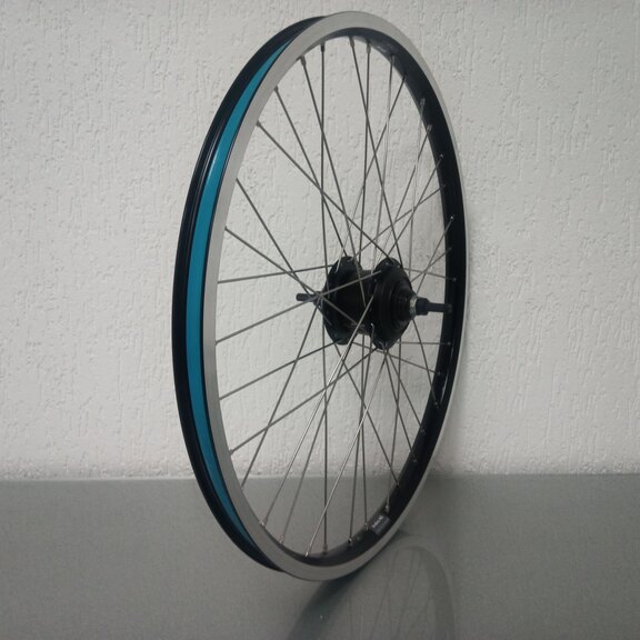 Rear wheel / 559X25C / Rigida - Ryde / Andra 40 / Black / Shimano / Nexus Inter 7 SG-C3001-7D / 7S / 135 MM / Disc (Centerlock) / Cargo 