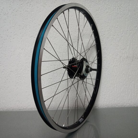 Rear wheel / 559X25C / Rigida - Ryde / Andra 40 / Black / Shimano / Nexus Inter 8 SG-C6001-8R / 8S / 131 MM / Rollerbrake or Rim brake / Cargo 