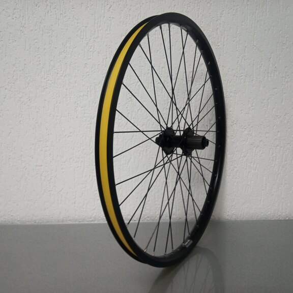 Roue arrière / 584X25C / Rigida - Ryde / Andra 40 / Noir / BQ / BQ-RH30009 / HG Body 35 MM / 142 MM / Disque (6 boulons) / E-Bike 