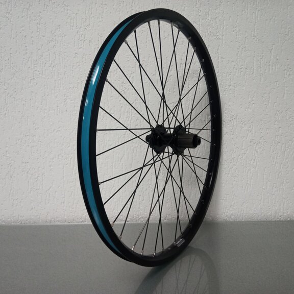 Rear wheel / 559X25C / Rigida - Ryde / Andra 40 / Black / BQ / BQ-RH30009 / HG Body 35 MM / 142 MM / Disc (6 bolts) / Cargo 