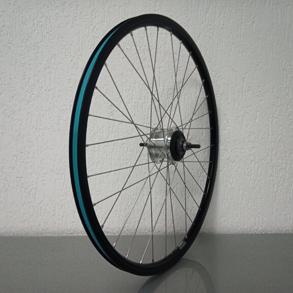 Hinterrad / 622X19C / Rigida - Ryde / Andra 10 / Schwarz / Shimano / Nexus Inter 7 SG-C3001-7R /  / 130 MM / Rollerbrake / City 