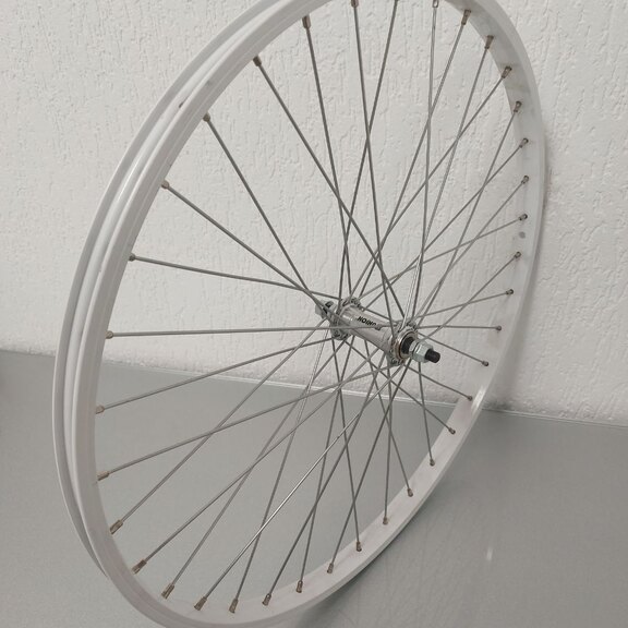 Roue avant / 559X21C / Rodi Parallex / blanc / Union Alu / / 100 MM / 