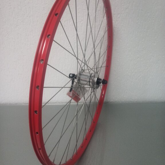 Vorderrad / 622X19C / Rigida - Ryde / ZAC Pro / Rot / Shimano / DH-1N70 6V-1.5W Dynamo /  / 100 MM / Felgenbremse / City 