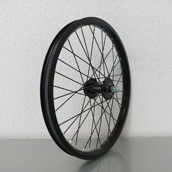 Vorderrad / 406X25C / Rigida - Ryde / Andra 40 / Schwarz / Shimano / Novatec / 100 MM / Disc (6 Schrauben) / Cargo 