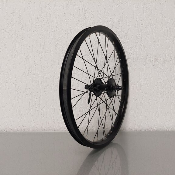 Roue avant / 406X25C / Rigida - Ryde / Andra 40 / Noir / Shimano / HB-M475 Deore / / 100 MM / Disque (6 boulons) / Cargo 