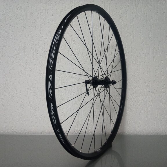 Vorderrad / 622X21C / Rigida - Ryde / ZAC 421 / Schwarz / Shimano / HB-RM65 /  / 100 MM / Disc (Centerlock) / MTB - Tour 