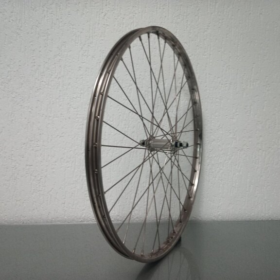 Front wheel / 559X22C / Van Schothorst / ST32 RVS / Silver / Union / Others /  / 100 MM / Coaster brake / City 