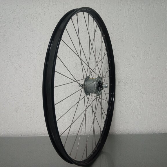 Vorderrad / 635X25C / Rigida - Ryde / V38 / Schwarz / Shimano / DH-C6000-3R-N 6V-3.0W Dynamo /  / 100 MM / Rollerbrake / City 