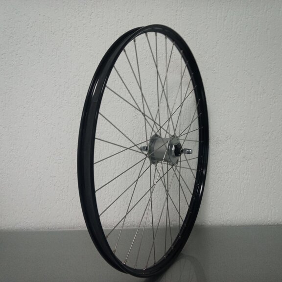 Roue avant / 635X25C / Rigida - Ryde / V38 / Noir / Shimano / DH-C3000-3N-NT 6V-3.0W Dynamo / / 100 MM / / City 