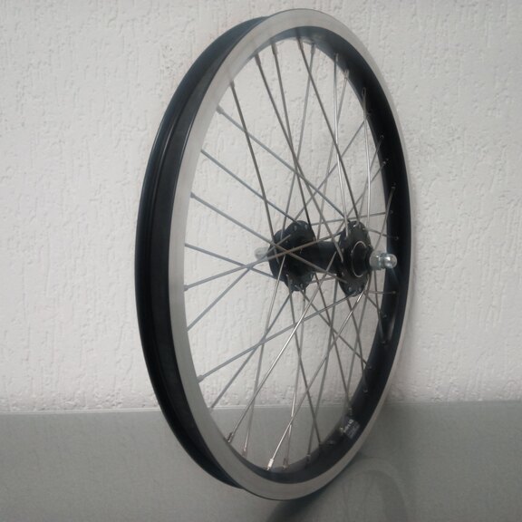 Roue avant / 406X25C / Rigida - Ryde / Andra 40 / Noir / Novatec / Autres / / 100 MM / Frein sur jante ou Disque (6 boulons) / Cargo 