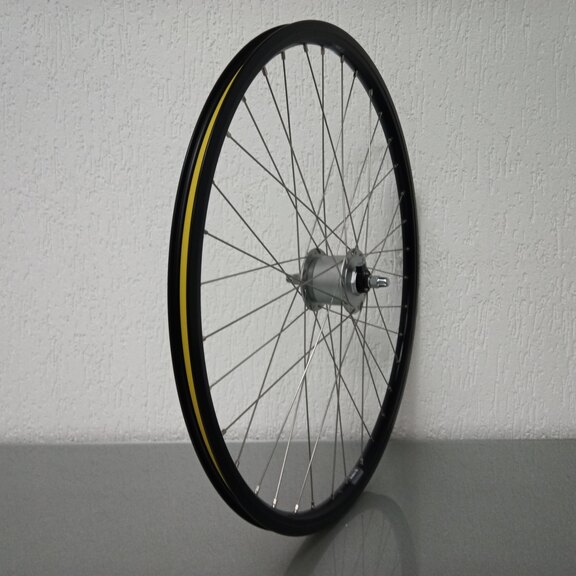 Voorwiel / 622X19C / Rigida - Ryde / Andra 10 / Zwart / Shimano / DH-C3000-3N-NT 6V-3.0W Dynamo /  / 100 MM / Geen rem / City 