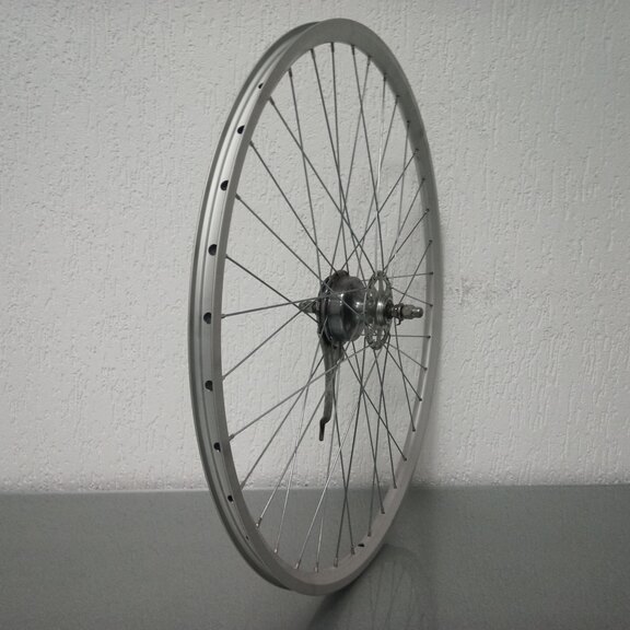 USED ​​Front wheel / 622X19C / Rigida - Ryde / Star XS19 / Silver / Sachs / Others /  / 100 MM / Drum Brake 70 MM / City 