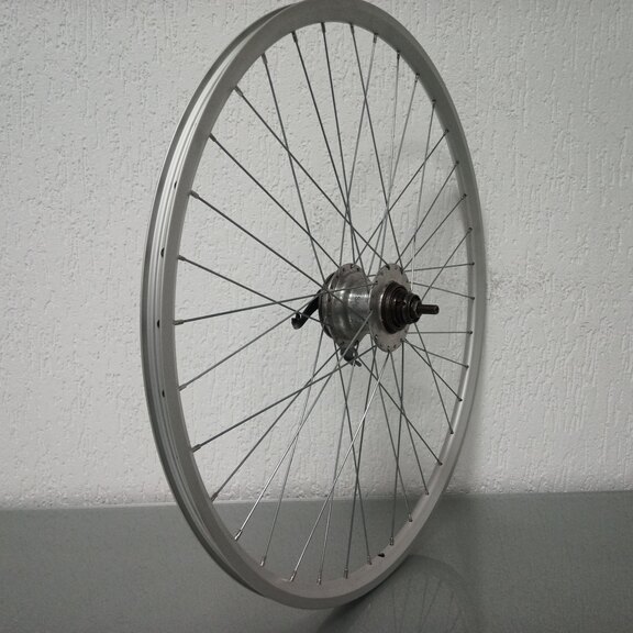 USED Rear wheel / 622X19C / Rigida - Ryde / Star XS19 / Silver / Sachs / Torpedo / 3S / 118 MM / Drum Brake 70 MM / City 