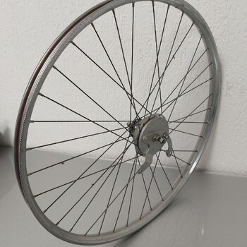 USED Front wheel 622 / Drum / Schothorst Staal chrome