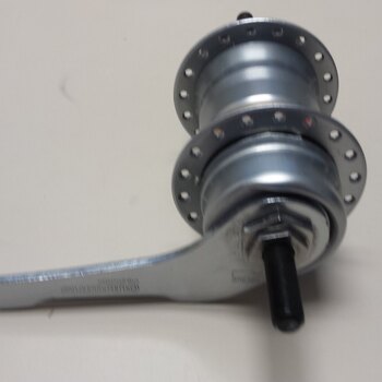 Rear hub / 120 MM / Fixed axle 176 MM / Coaster brake / 36GTS / Shimano / Nexus Inter 3 SG-3C41 / 3S / Silver / City