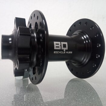 Front hub / 100 MM / Thru axle Ø 15 MM / Disc (6 bolts) / 36GTS / BQ / BQ-FH30504 / Black / E-Bike