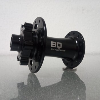 Front hub / 100 MM / Thru axle Ø 12 MM / Disc (6 bolts) / 28GTS / BQ / BQ-FH30507 / Black / Race / Gravel