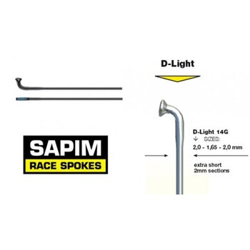 Sapim spokes 14G D-Light D.Butted black