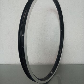 Velg / 507X25C / 36GTS / Dubbelwandig / Ongebust / Rigida - Ryde / Andra 40 / Zwart / Remvlak