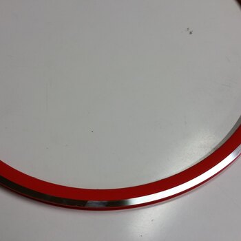 Rim / 622X13C / 28GTS / Double-walled / No eyelets / Rigida - Ryde / DP18 / Red / Brake surface