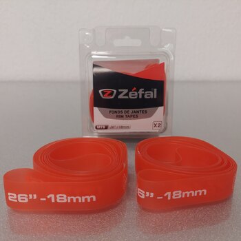 Rim tape / 559-18 MM (26 Inch) / Tube / Zefal / Others / < 120 PSI - 8 Bar / 2 pieces / Red