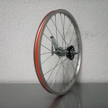 Rear wheel / 406X21C / Import / UNI / Silver / KT / Hi Stop / 1S / 110 MM / Coaster brake / Kids