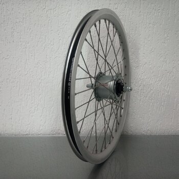 Roue avant / 406X19C / Rigida - Ryde / X-Plorer / Argent / Shimano / DH-C6000-3R-N 6V-3.0W Dynamo / / 100 MM / Frein à rouleaux / Cargo