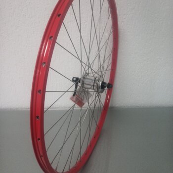 Vorderrad / 622X19C / Rigida - Ryde / ZAC Pro / Rot / Shimano / DH-1N70 6V-1.5W Dynamo /  / 100 MM / Felgenbremse / City